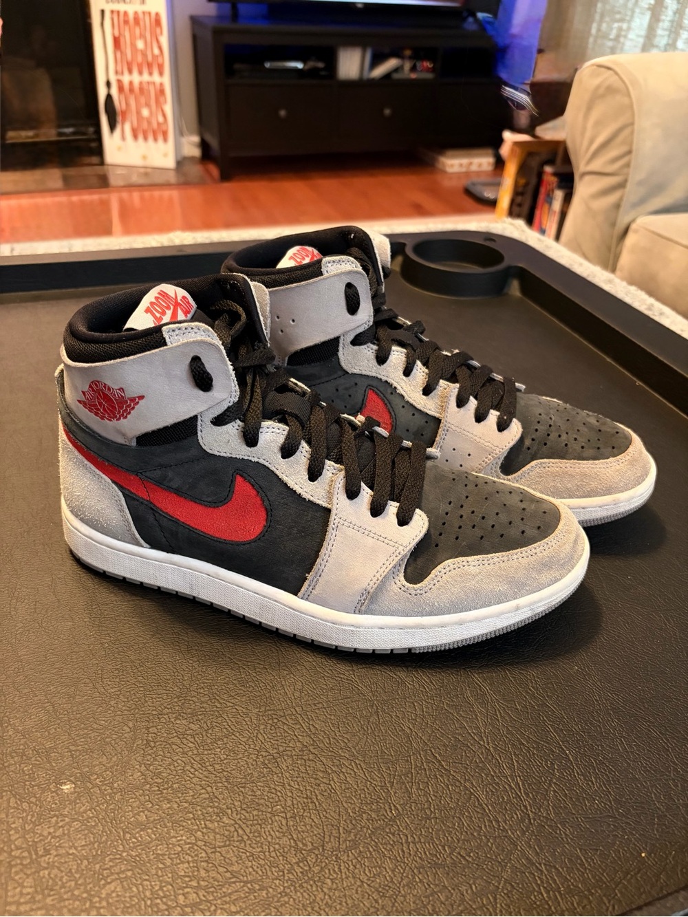 Nike Air Jordan 1 High Zoom CFMT 2 in Black, Fire Red and Cement